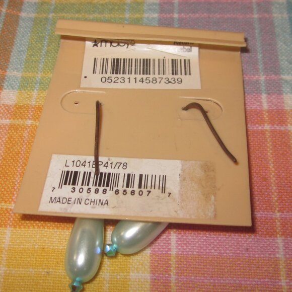 Lauren Ralph Lauren Faux Pearl Dangle Earrings - Picture 3 of 3